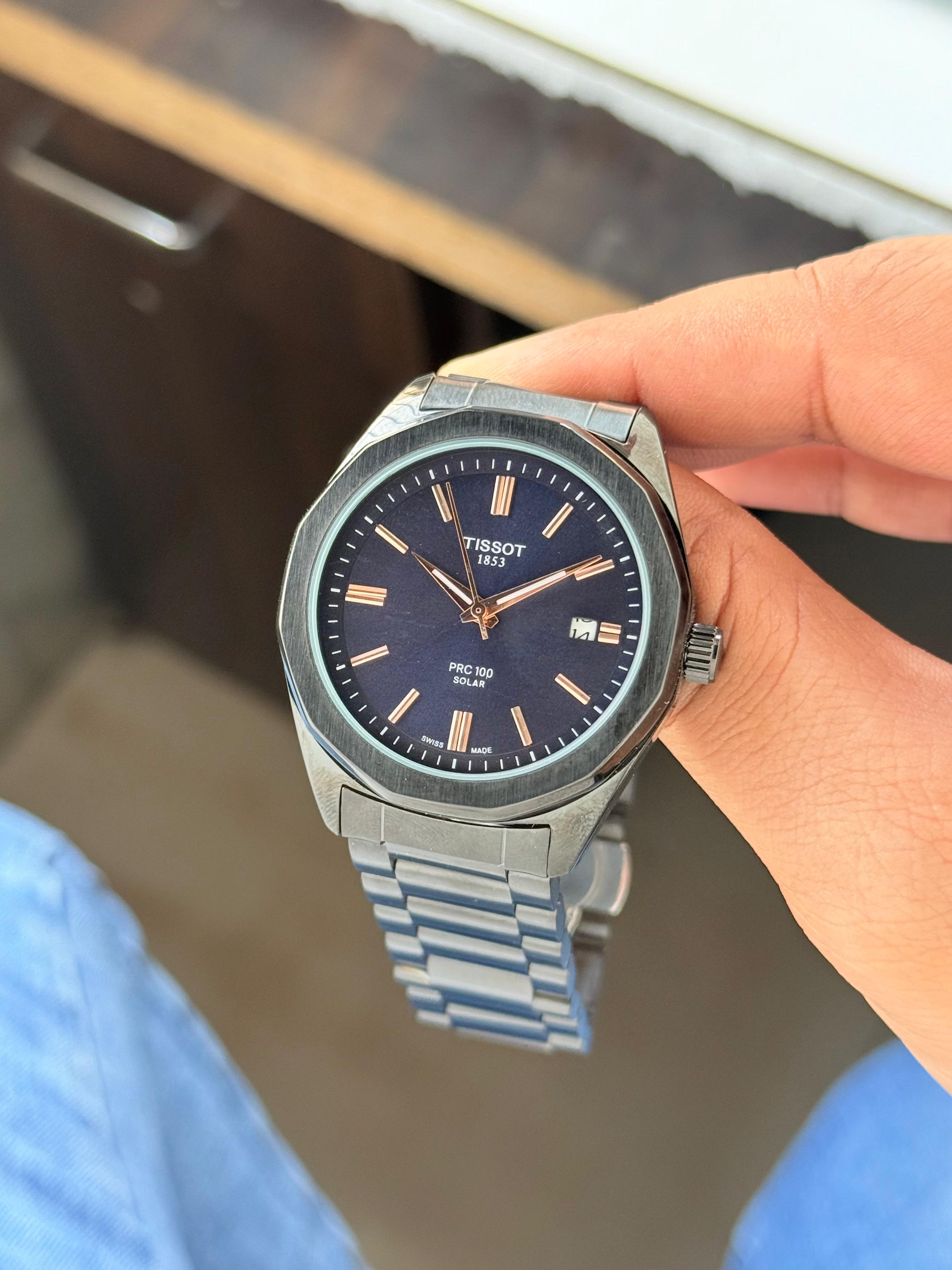 Brand -Tissot PRC100 Solar Movement-Japanese Automatic Back Open Machinery